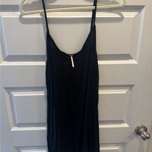 Free People Black Spaghetti Strap Dress
